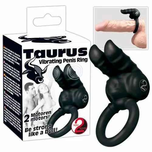You2Toys Taurus Cockring - Zwart - Afbeelding 5