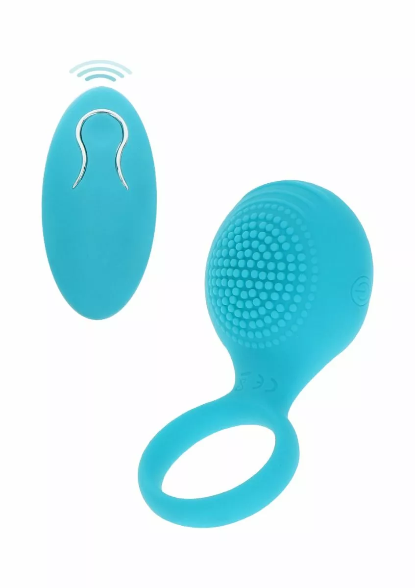 ToyJoy Vibrerende Cockring Tickle Brush C-Ring