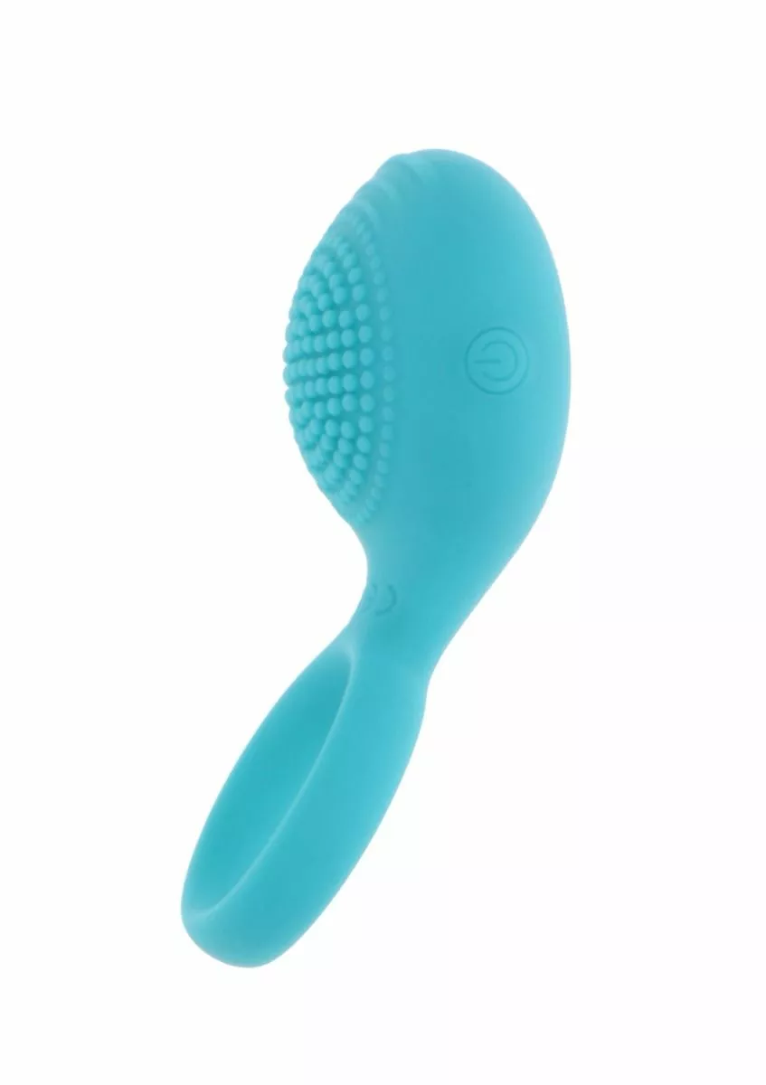 ToyJoy Vibrerende Cockring Tickle Brush C-Ring - Afbeelding 3