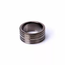 Spartan Steel Donkere Stalen Penisring-40 Mm