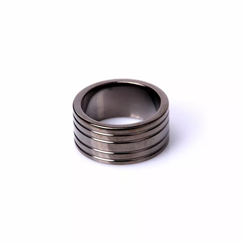 Spartan Steel Donkere Stalen Penisring-40 Mm