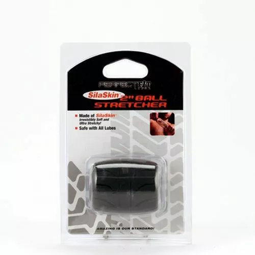 Perfect Fit Fat Boy SilaSkin Ball Stretcher - Black - Afbeelding 2
