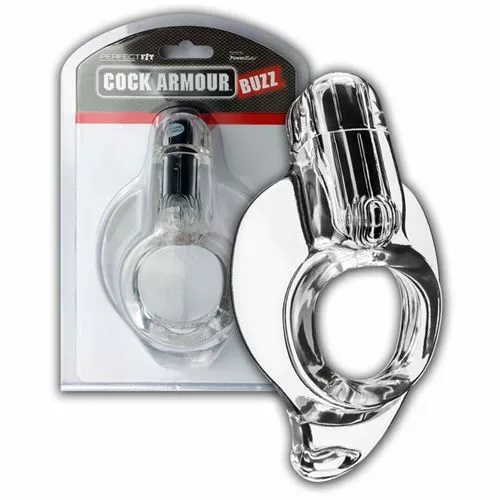 Perfect Fit Penisring Cock Armour Buzz - Transparant - Afbeelding 2