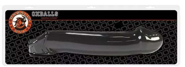 Oxballs Gladde Penissleeve Zwart - Afbeelding 3