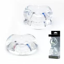 Sport Fucker Revolution Balstretcher & Cockring - Clear