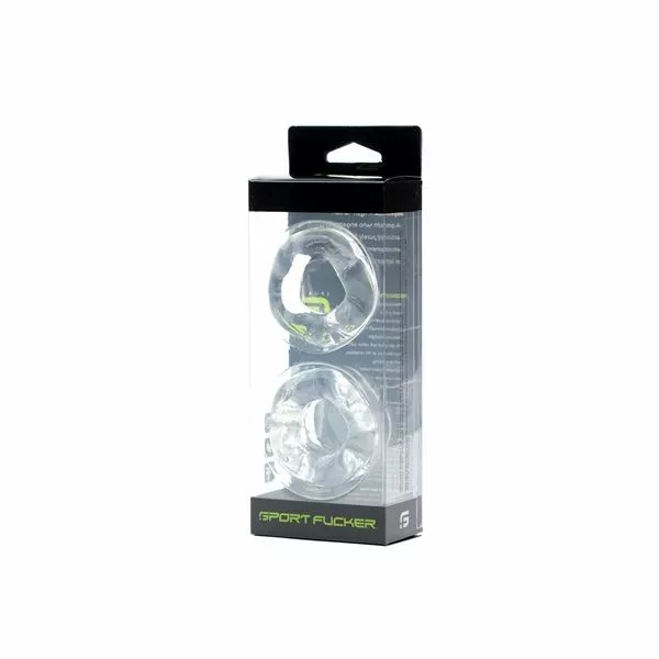 Sport Fucker Revolution Balstretcher & Cockring - Clear - Afbeelding 2