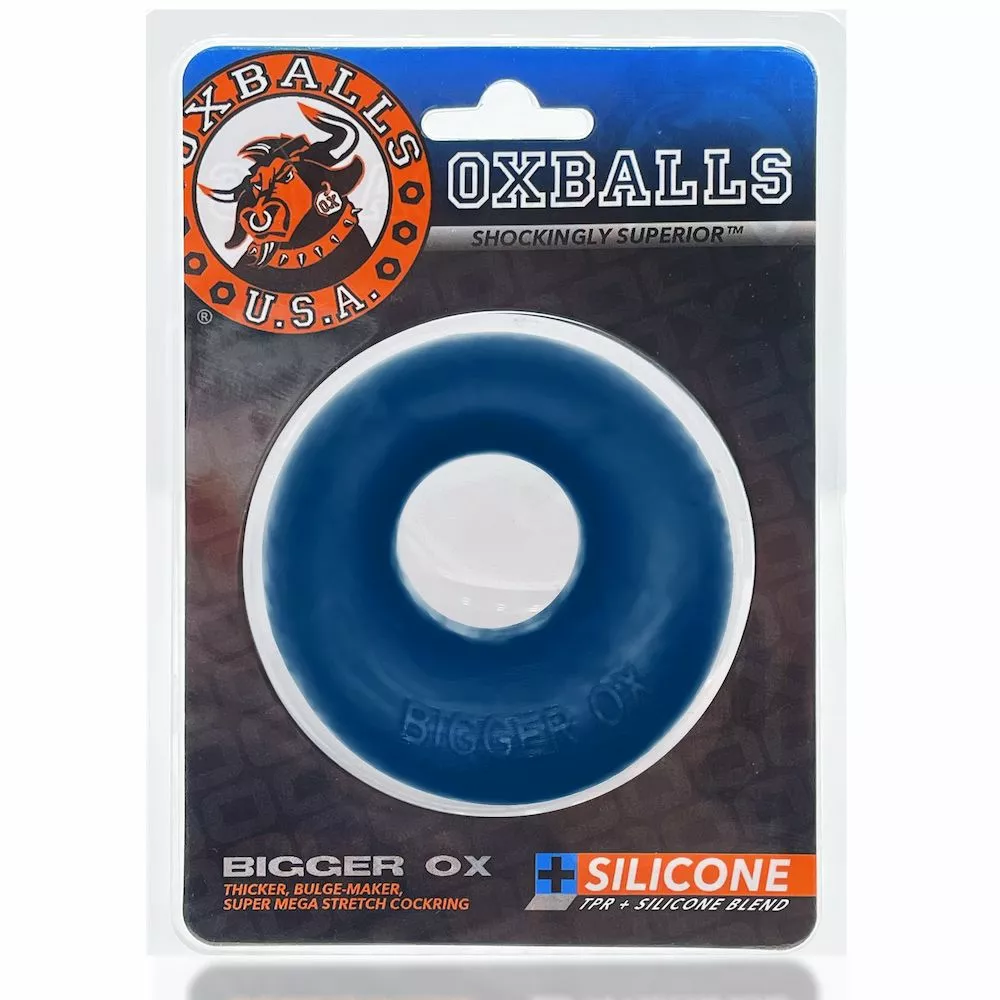 Oxballs Bigger Ox Cockring - Space Blauw - Afbeelding 6