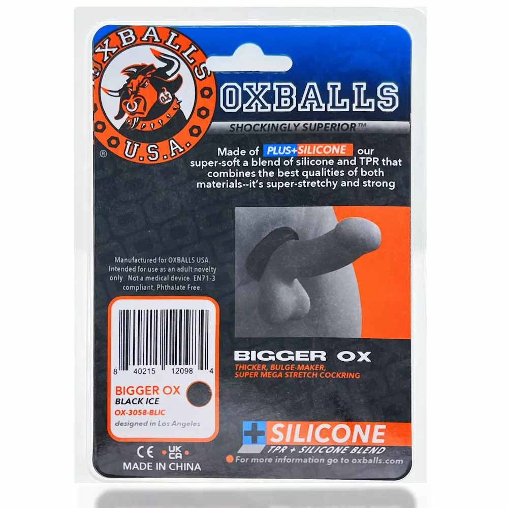 Oxballs Bigger Ox Cockring - Space Blauw - Afbeelding 2
