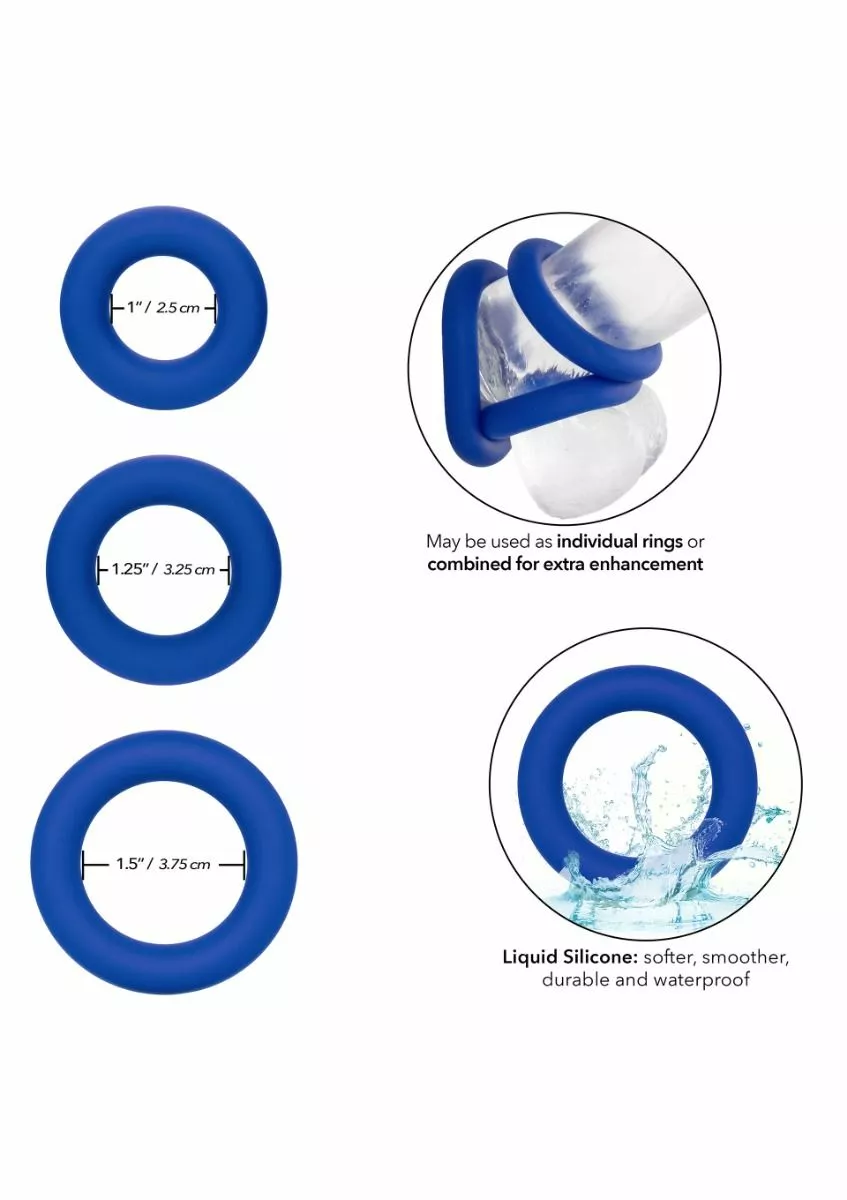 California Exotic Cockringen Set Admiral - Blauw - Afbeelding 3