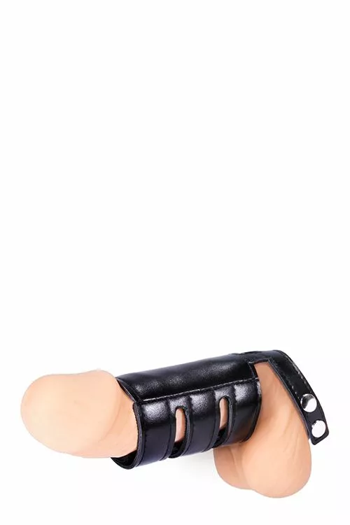 Excellent Power Cockring Met Peniskoker - Zwart