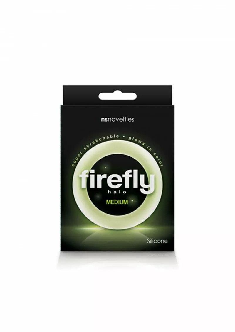 NS Novelties Glow In The Dark - Penisring In Diverse Kleuren - Maat M-Wit - Afbeelding 8