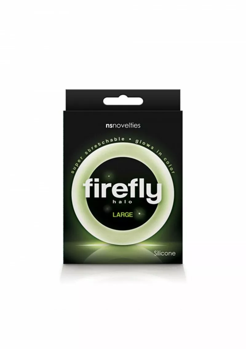 NS Novelties Glow In The Dark - Penisring In Diverse Kleuren - Maat L-Wit - Afbeelding 8