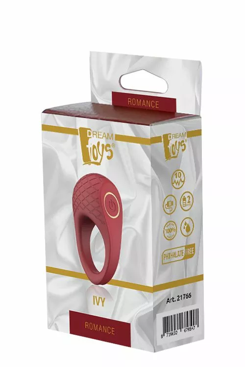 Dreamtoys Vibrerende Cockring Romance Ivy - Rood - Afbeelding 7
