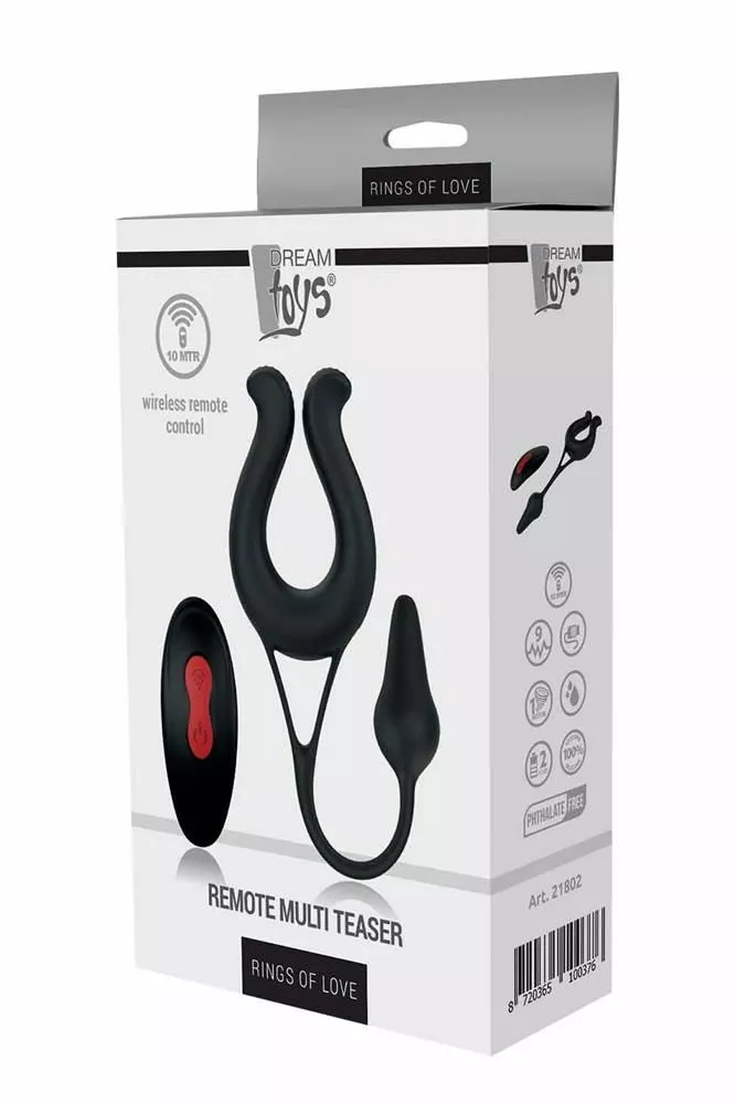 Dreamtoys Cockring Met Anal Plug Rings Of Love - Afbeelding 12