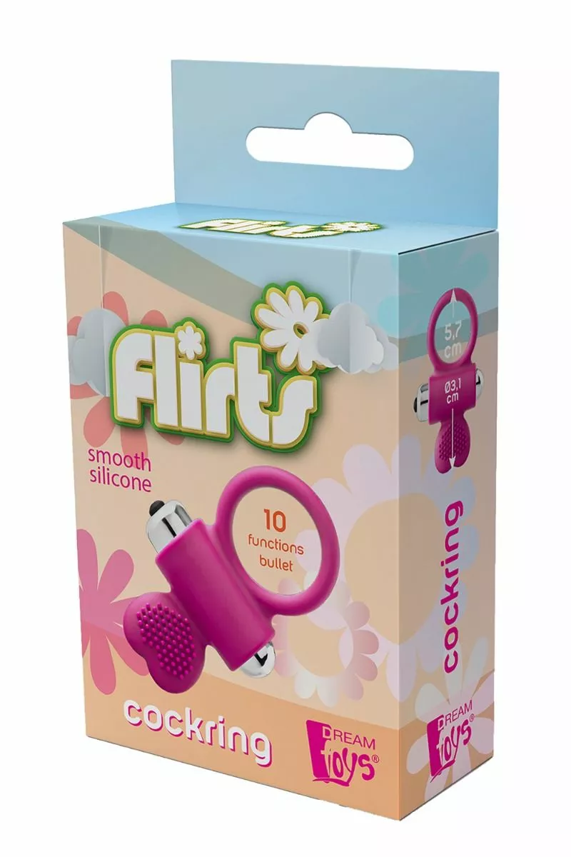 Dreamtoys Vibrerende Cockring Flirts - Roze - Afbeelding 9