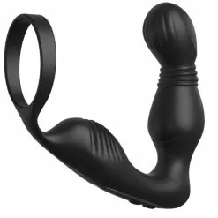Anal Fantasy Vibrerende Cockring Met Anaal Plug - Zwart