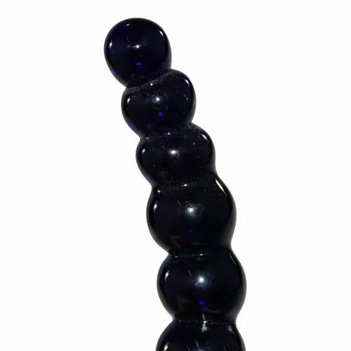 Icicles (Pipedream) Bolvormige Glazen Dildo Icicles No 66 Zwart - Afbeelding 2