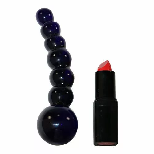 Icicles (Pipedream) Bolvormige Glazen Dildo Icicles No 66 Zwart - Afbeelding 4