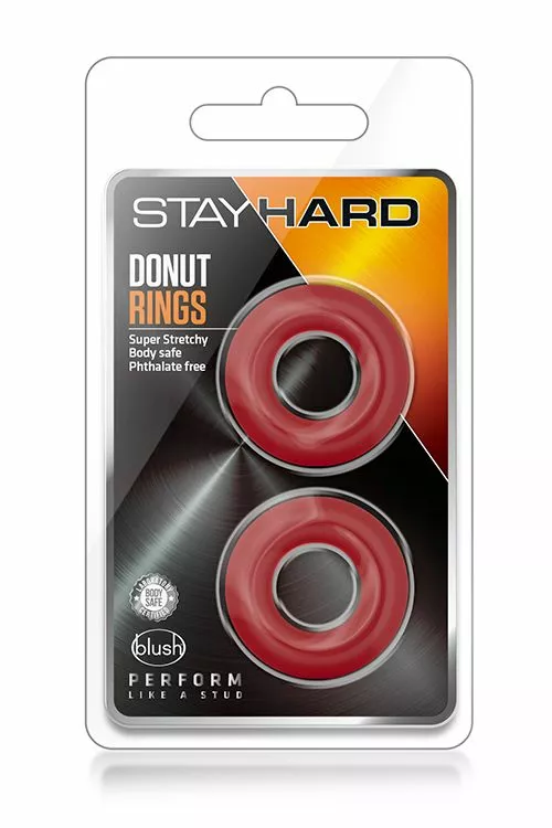 Blush Rode Cockringen Set - Stay Hard - Afbeelding 5