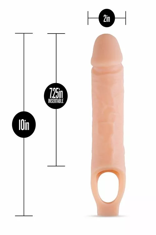 Blush Penis Sleeve Performance Plus 10 Inch - Afbeelding 2
