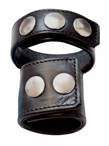 Mister B Dubbele Cockring Met Drukknopen