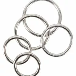 Bad Kitty 5 Delige Cock Ring Set - Metaal