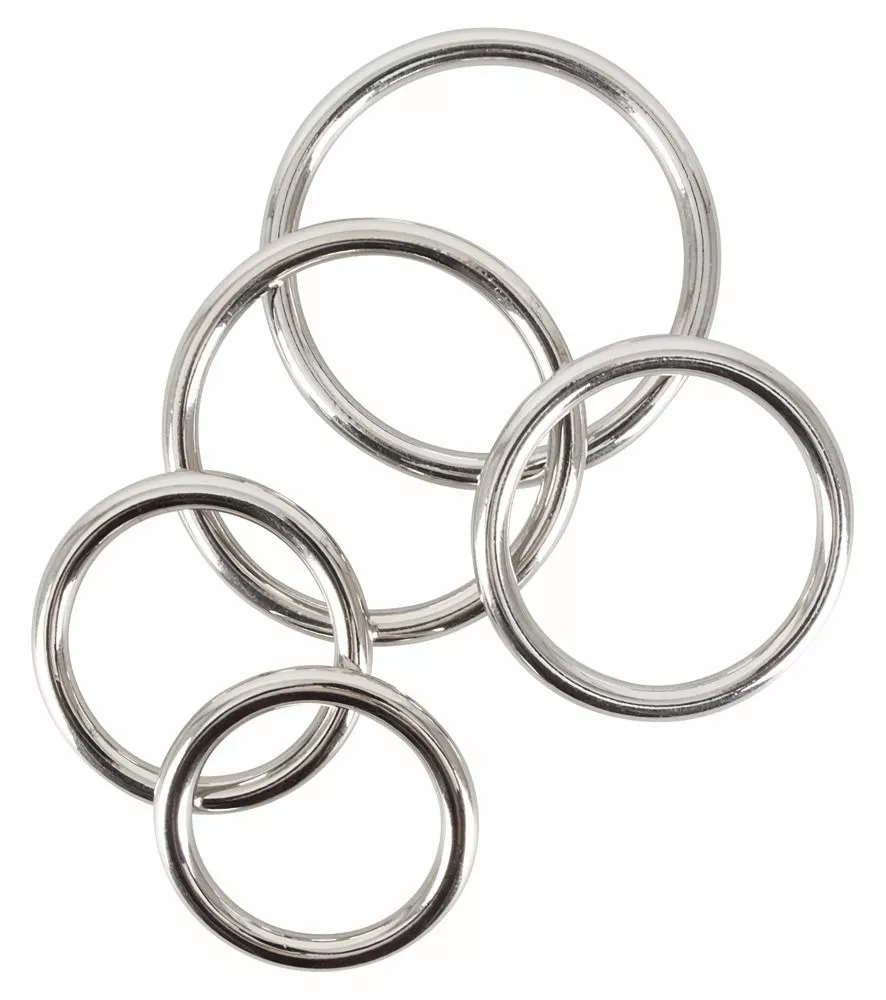 Bad Kitty 5 Delige Cock Ring Set - Metaal