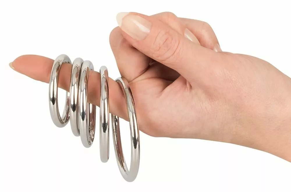 Bad Kitty 5 Delige Cock Ring Set - Metaal - Afbeelding 5