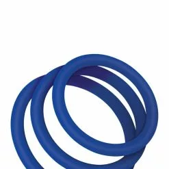 Siliconen Cockring Set Zolo - Blauw
