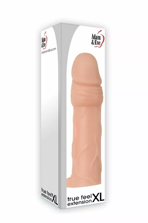 Adam & Eve Verlengende Penis Sleeve - Huidskleur - Afbeelding 2