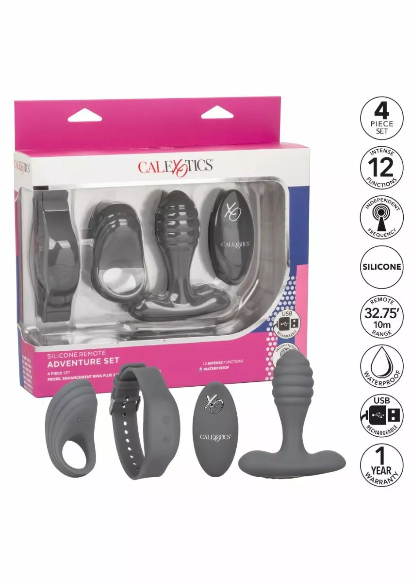 California Exotic Adventure Set Met C-Ring En Anaal Plug - Afbeelding 5