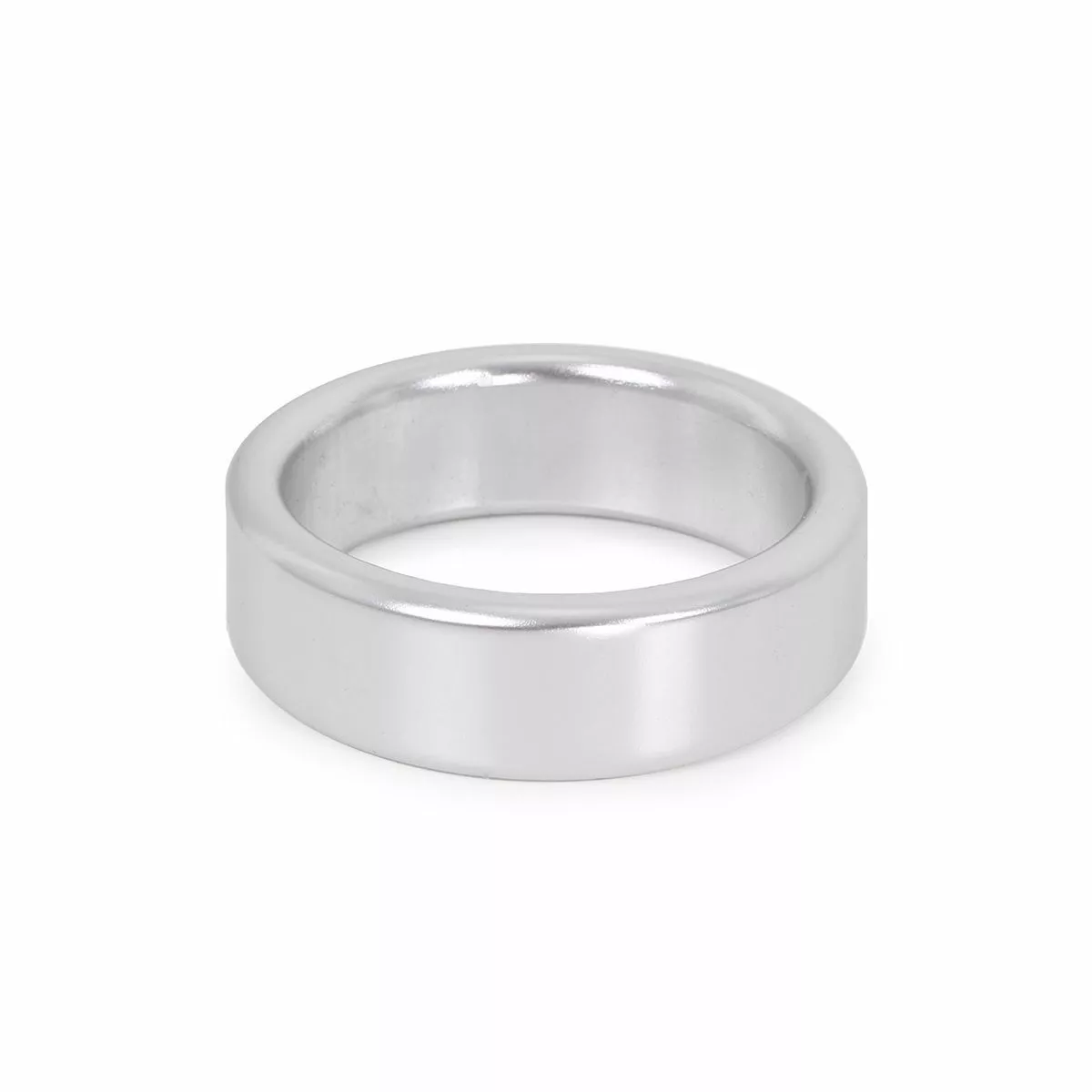 BLACK LABEL Aluminium Cockring - Zilver-40 Mm - Afbeelding 2