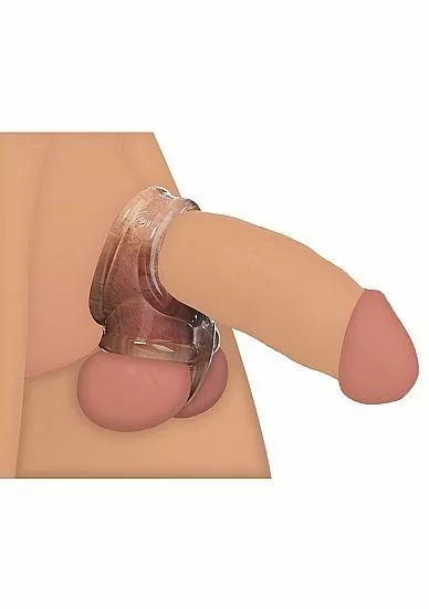 Master Series Annex Clear Cockring En Ballstretcher - Afbeelding 3