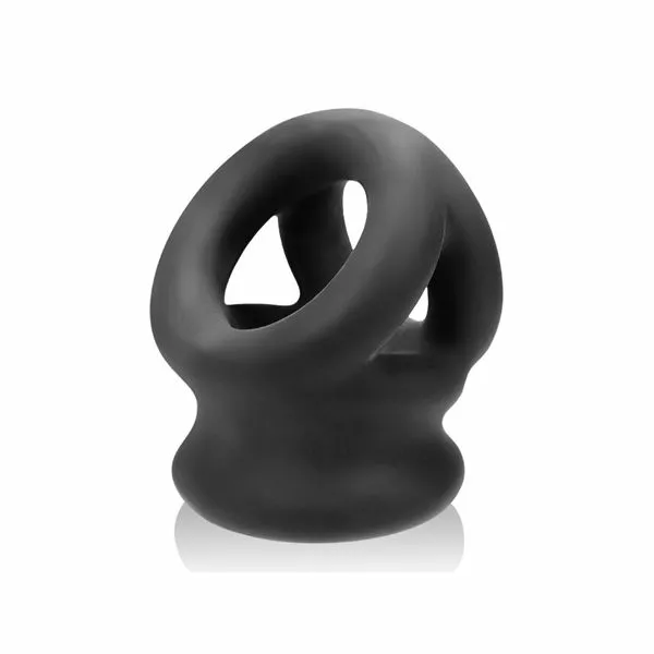 Oxballs Cocksling Met Ballstretcher - Tri Squeeze-Zwart - Afbeelding 3