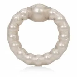 California Exotic Beaded Cockring - Grijs