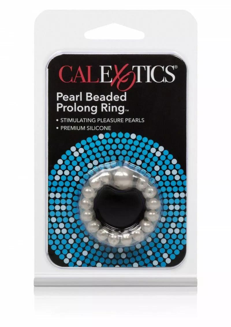 California Exotic Beaded Cockring - Grijs - Afbeelding 3