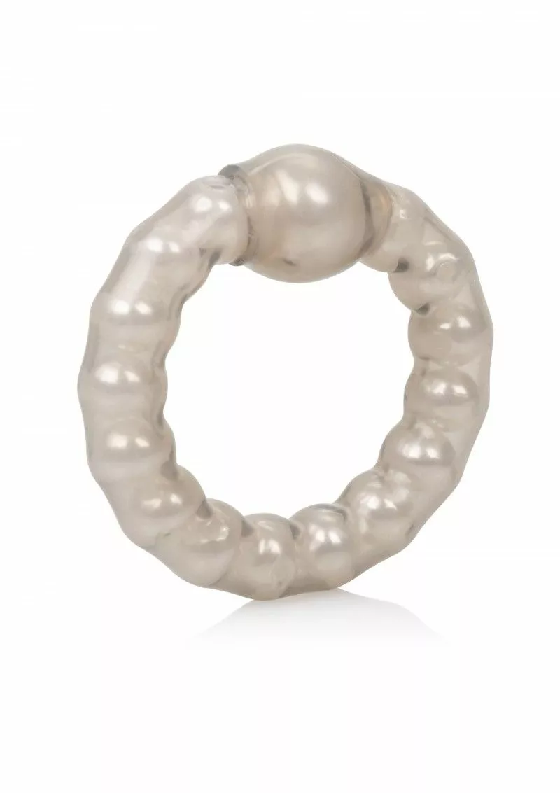 California Exotic Beaded Cockring - Grijs - Afbeelding 2