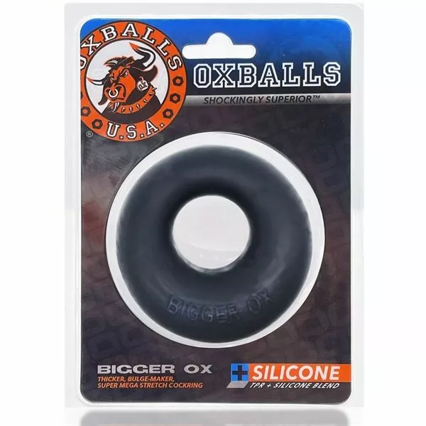Oxballs Bigger Ox Cockring - Space Zwart - Afbeelding 3