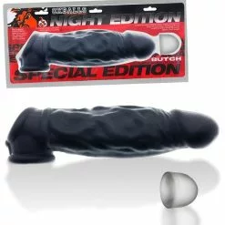 Penissleeve Met Ballstretcher Oxballs Butch - Zwart