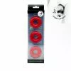 Sport Fucker Chubby Rubber Cockring 3-Pack - Rood