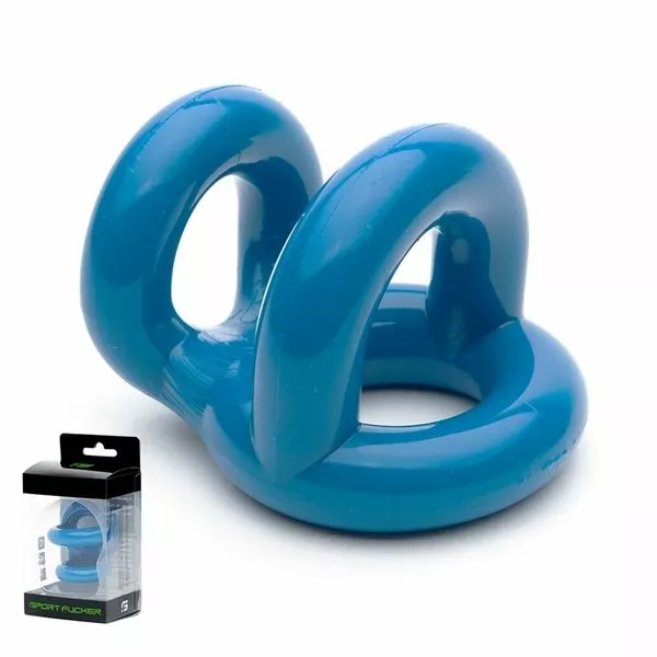 Sport Fucker Cock En Ball Fucker Ring - Politie Blauw