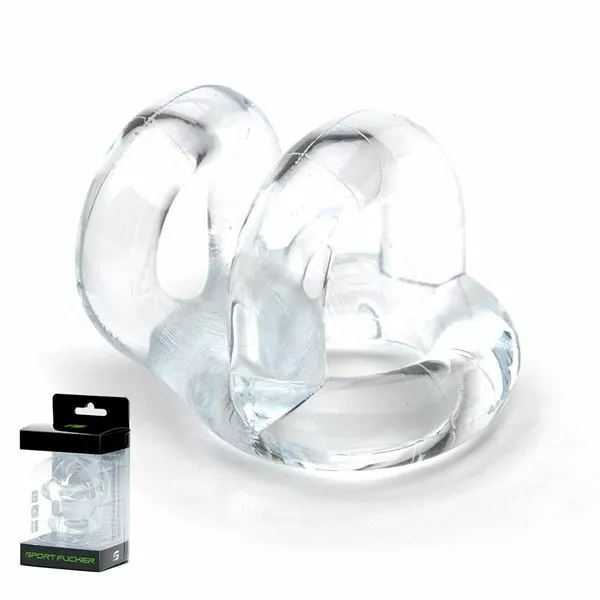 Sport Fucker Cock En Ball Fucker Ring - Transparant