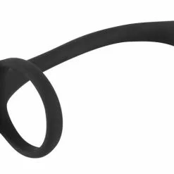 Black Velvets Cock En Ball Ring Met Anaalplug