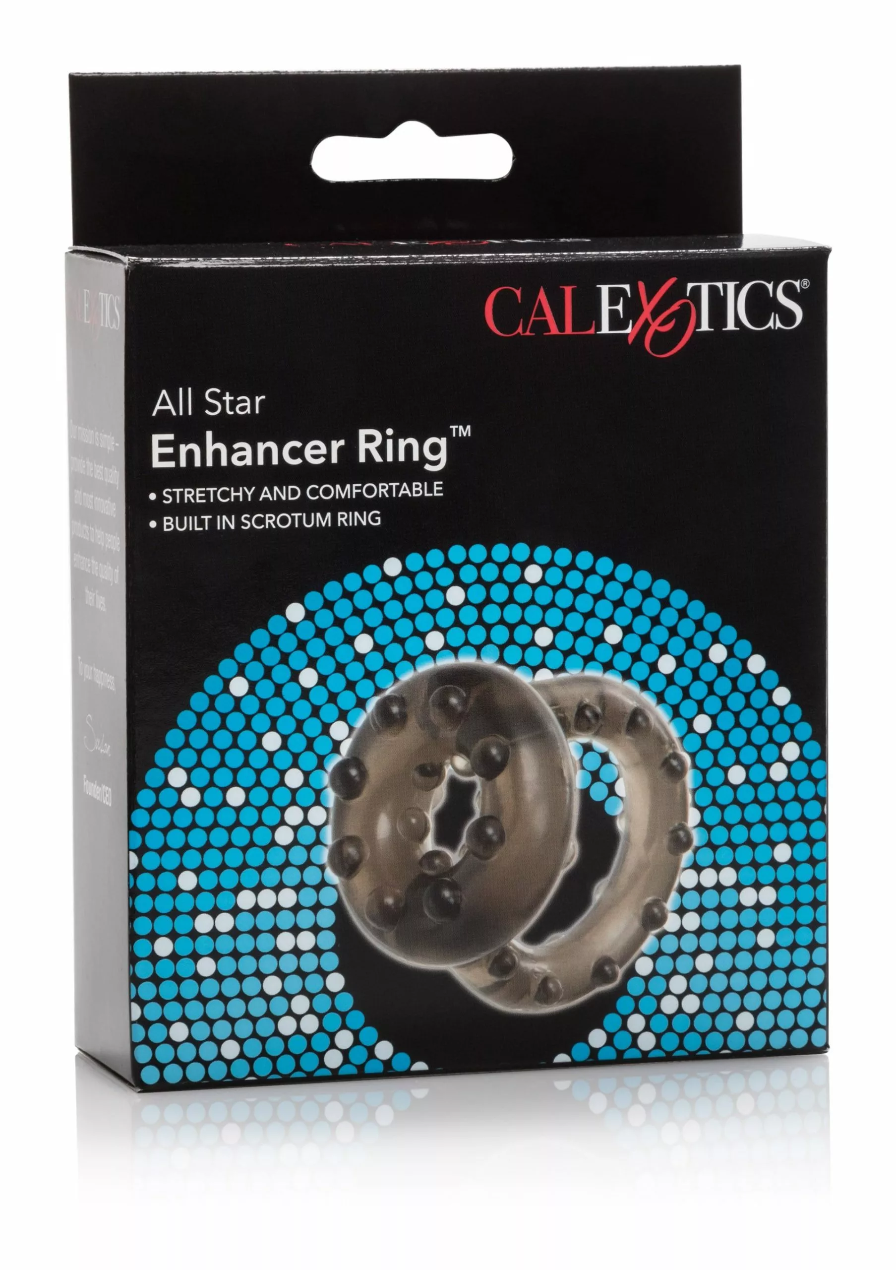 California Exotic Cockring All Star Enhancer Ring - Smoke - Afbeelding 3