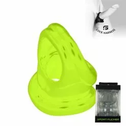 Sport Fucker Cockring Cock Harness - Neon Glow