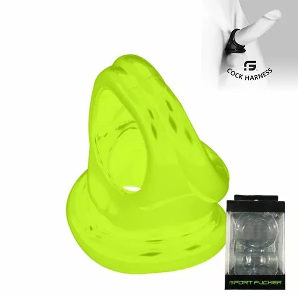 Sport Fucker Cockring Cock Harness - Neon Glow
