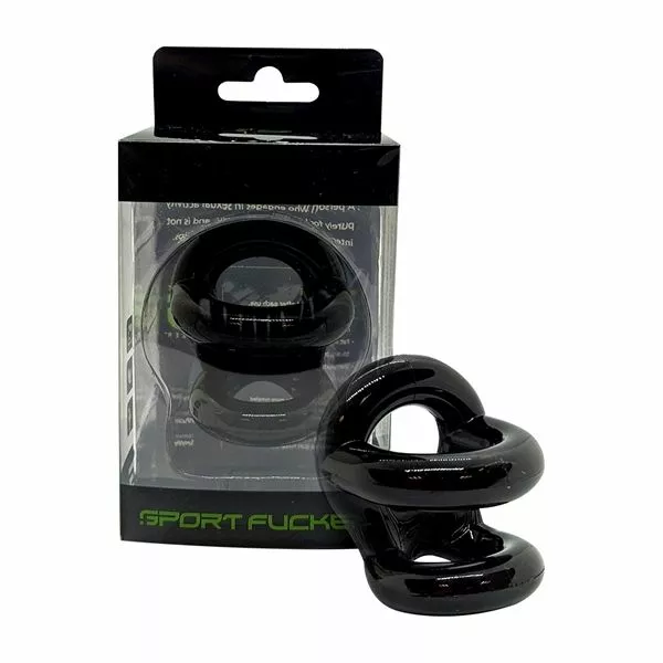 Sport Fucker Cockring Fucker Ring - Zwart - Afbeelding 2
