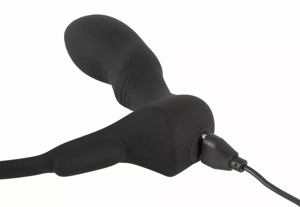 Black Velvets Cockring Met Anaalplug En Vibratie - Afbeelding 7