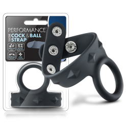 Blush Cockring Met Ballstrap - VS6