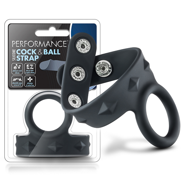 Blush Cockring Met Ballstrap - VS6